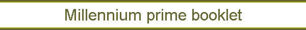 Millennium prime booklet