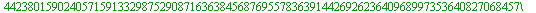 77979180809307150326238625815373079808341329180342185874030113663394762911217527139469220658679130681515081212992018778058804852027254543310481593981186312055730242202480682390135799965133708621998744...
